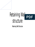 Retaining Wall Structure