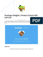 Duolingo Delights | Product School HW - Left Out