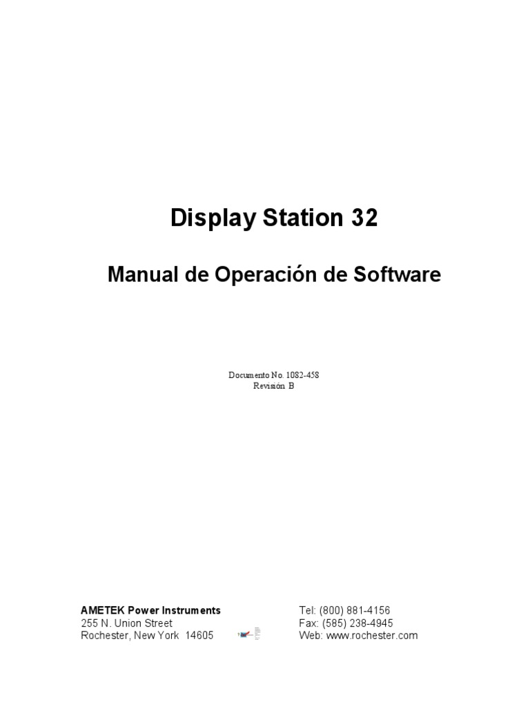Manual de Operación Display Station 32 | PDF | Point and Click | Módem