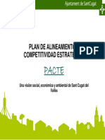 Plan de Alineamiento y Competitividad Estratégica Pacte. Una Visión Social, Económica y Ambiental de Sant Cugat Del Vallès