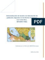 Sistematizacion de Fuentes de Informacion Sobre Poblacion Migrante en Territorios Fronterizos Con Costa Rica (Ultimo)Docx