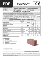 Artebel Paredes Bloco IsoArgila Acustico 19