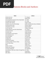 Download List of Famous Books and Authors by satishfactory SN34046941 doc pdf