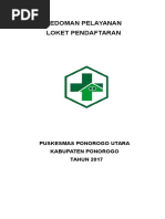 Download Pedoman Pelayanan Loket Pendaftaran by Farouk Afero SN340475740 doc pdf