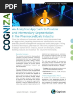 An Analytical Approach To Provider and Intermediary Segmentation in The Pharmaceuticals Industry