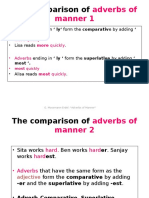 The Comparison of Adverbs of Manner 1
