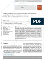 Combustion and Emission Characteristics of A Turbocharged Diesel Engine