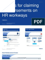 Claiming Reimbursement On HR Workways