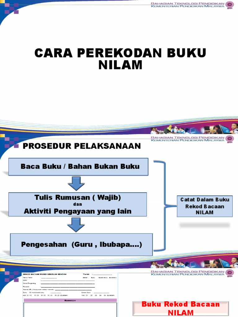 Cara Rekod Buku Nilam 2017 Pdf