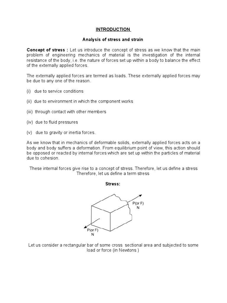 Stress and Strain in Materials Science | PDF | Deformation (Engineering ...