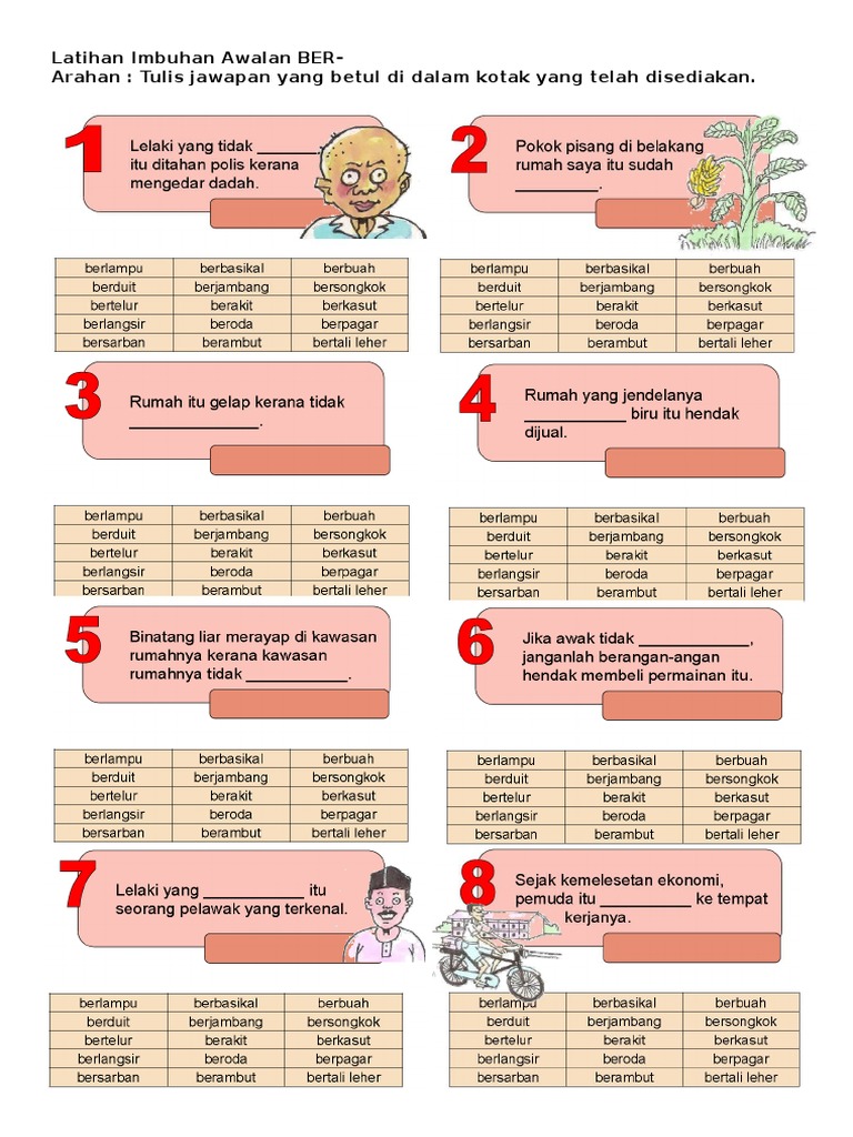Latihan Imbuhan Awalan Ber 1 Pdf