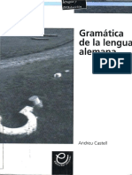 Gramática de La Lengua Alemana - Andreu Castell