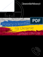 Polacy o konflikcie na Ukrainie - sondaż LBM UW