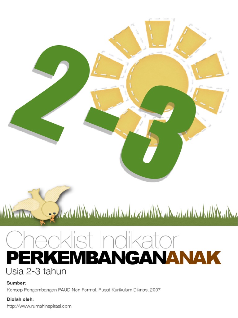Checklist Indikator Perkembangan Anak Usia 5 6 Tahun Diknas - Tentang Tahun