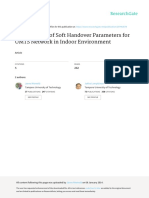 Optimization of Soft Handover Parameters For UMTS