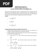 Int Pecahan Parsial Contoh Pemecahan Soal - Kalkulus 1 TK