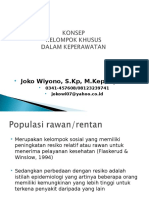 Konsep Kelompok Khusus Rentan (Rawan) - Komunitas Oktober 2013