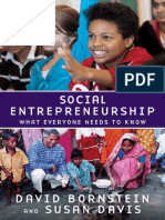 David Bornstein Susan Davis Social Entrepreneurship PDF