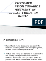 Customer Perception Towards Investment in Mutual Funds Presentation Nitin