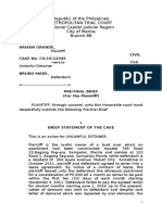 PC2 - Civil Pre TRial Brief For Plaintiff - Unlawful Detainer
