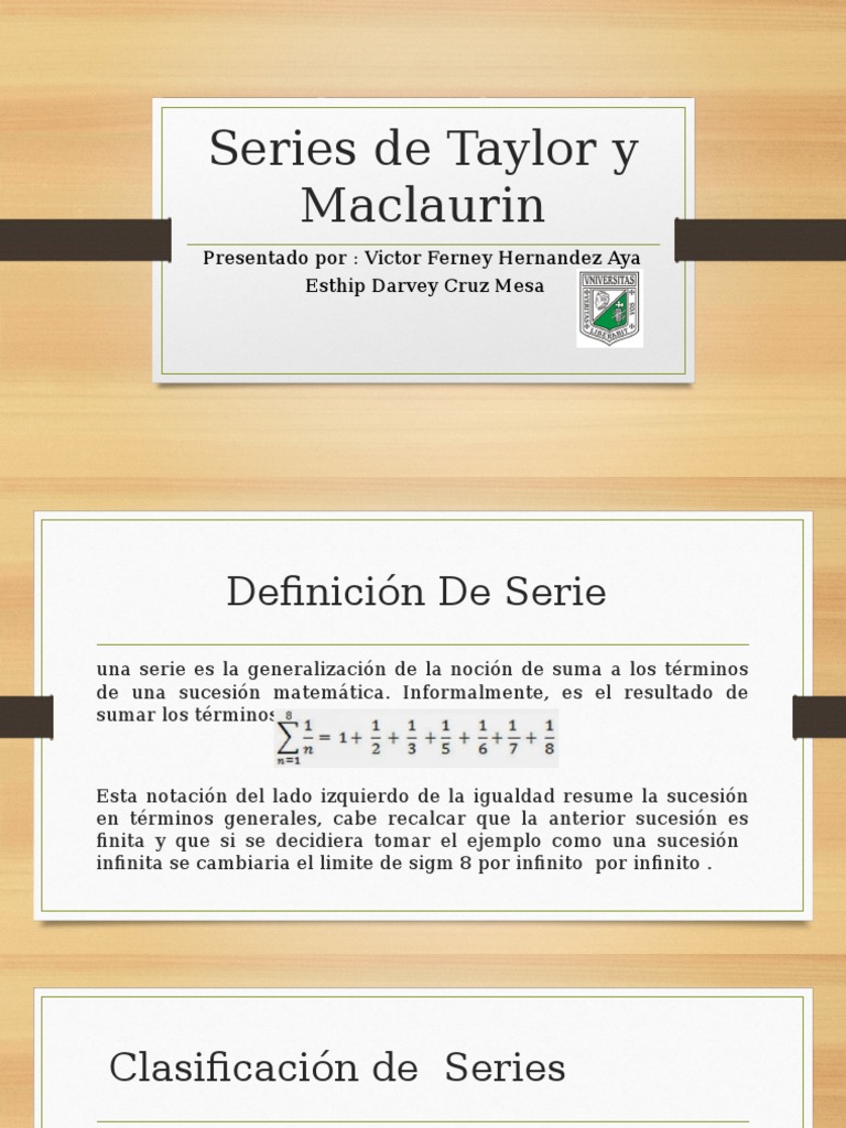 Series De Taylor Y Maclaurin Pdf