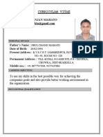 Curriculam Vitae: Name: Bablu Ranjan Mahato Email-ID