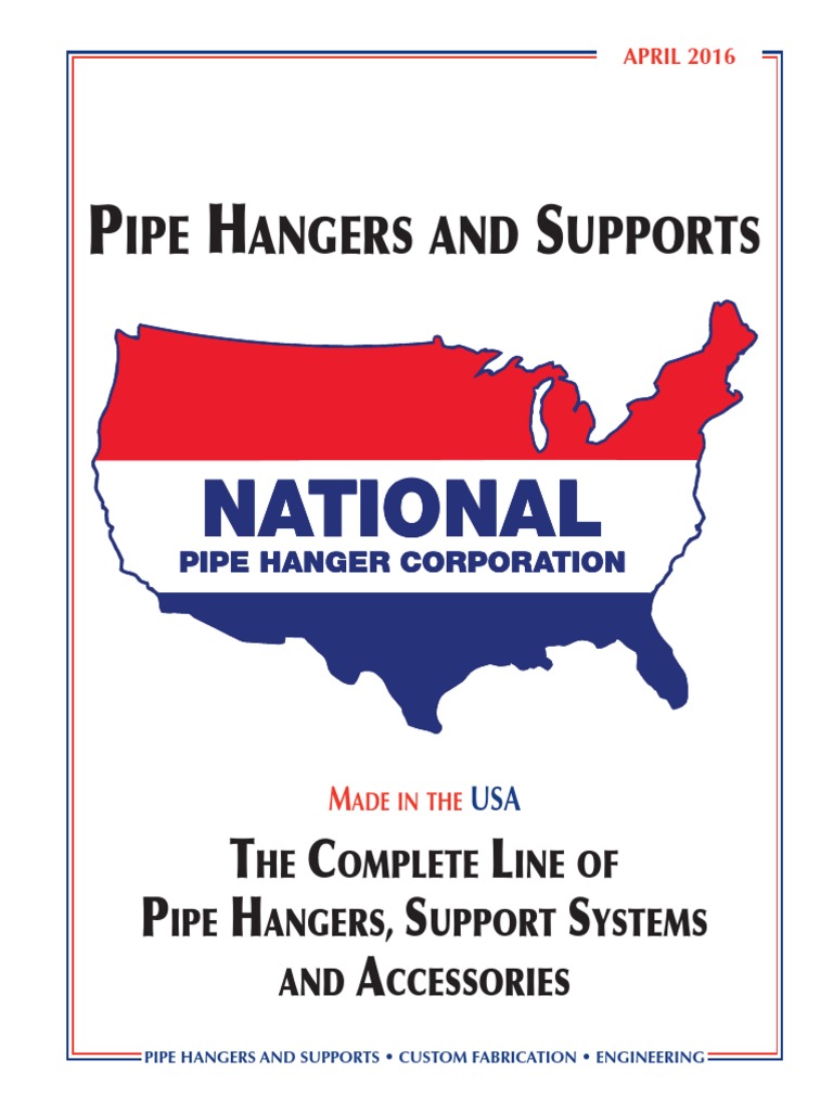 Pipe Hangers and Supports-USA PDF | PDF | Galvanization | Pipe (Fluid ...