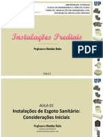 IP - AULA 01 - Instalações de Esgoto Sanitário