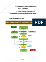 Metode Pelaksanaan Pekerjaan Cor Mass Concrete PDF