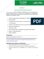 Cursos de Capacitación 2016/2017 SFP