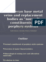 Cordilleran Base Metal Veins and Replacement Bodies As "Normal" Constituents of Porphyry Systems