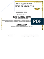 Junior High School Certificate-TEXTBOX