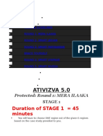 Ativizva 5.0: Duration of STAGE 1 45 Minutes