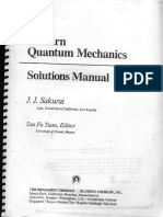 Sakurai Modern Quantum Mechanics Rev Ed Solutions Manual