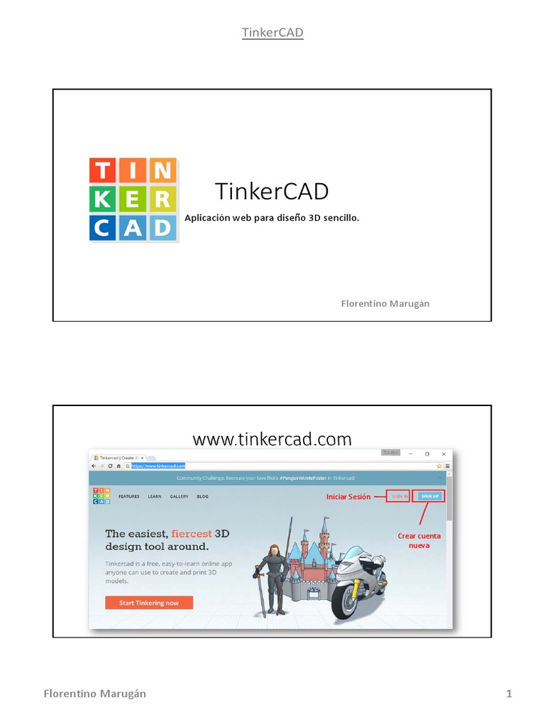 Manual TinkerCAD en Español | PDF | Informática | Software