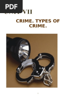 UNIT 7crime. Types of Crime. Redactata