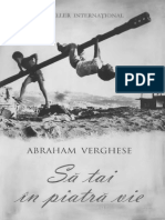 Abraham Verghese - Să Tai În Piatră Vie