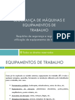 Apresentação 5-Requisitos de segurança e regras de utilização de equipamentos de trabalho