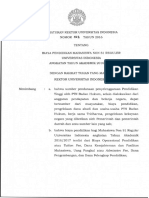 012 Peraturan Rektor UI Ttg Biaya Pendidikan Mahasiswa Non 1 Reguler UI Angkatan Tahun Akademik 2016-2017