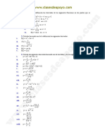 Derivadas Ejercicios PDF