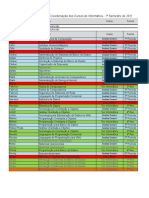 Distribuição de Disciplinas 2012-01