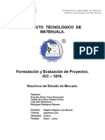 5.0. - Reactivos Del Estudio de Mercado