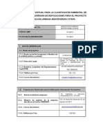 Aplicativo virtual para la clasificación ambiental de proyectos de habilitación urbana