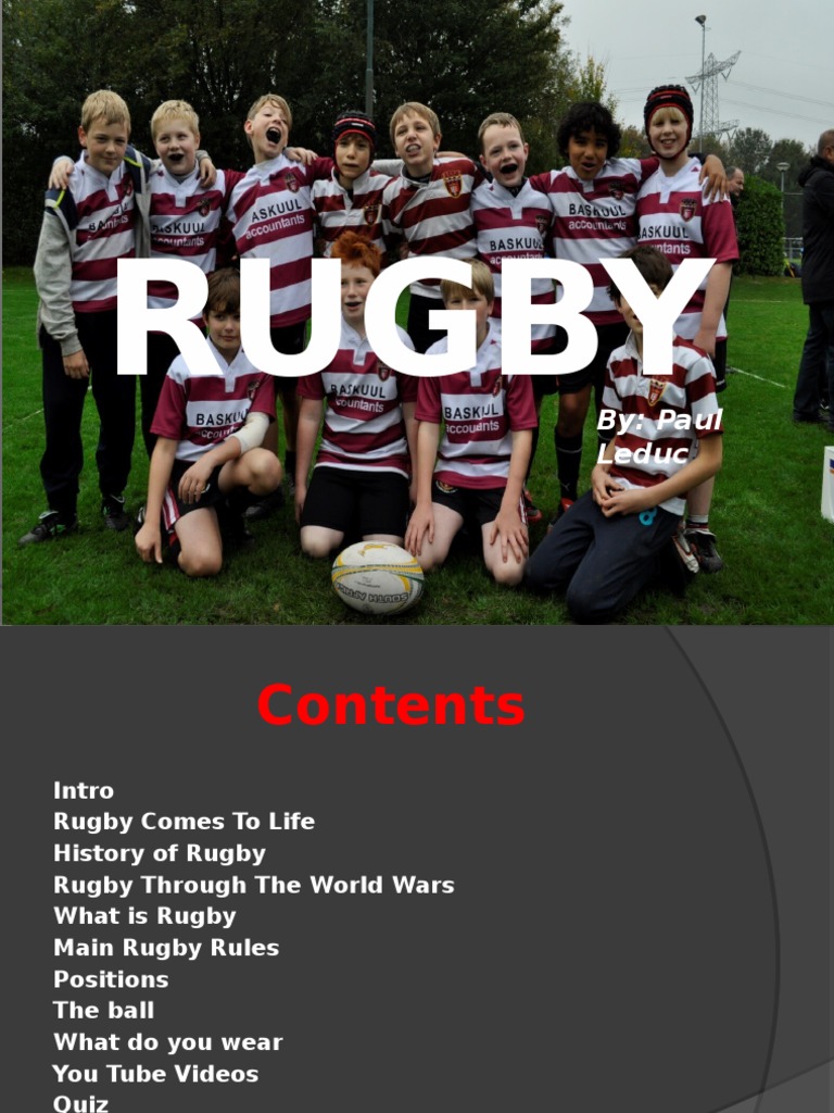 Introduction to Rugby Rules and History | PDF | Rugby Union | Team Sports