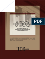VV - AA. El Principio Constitucional de Legalidad. Lima, Gaceta Juridica, 2013.