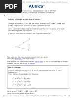 D_Solving a Triangle With the Law of Cosines