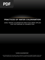 Practices of Water Chlorination