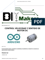 Control Velocidad y Sentido Motor de DC – DIYMakers
