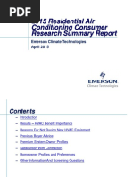 2015 Residential HVAC Consumer Research Summary Report