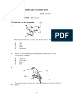 Choose The Correct Answers.: February Monthly Test